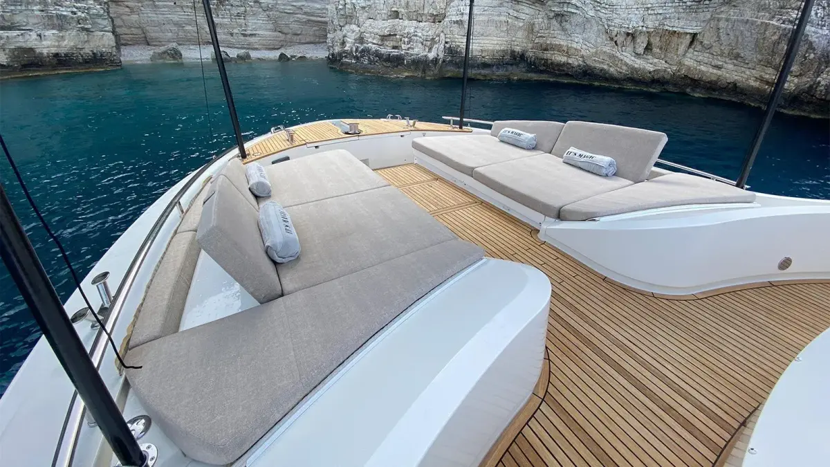 MCY66, master cabin — Mallorca Yachst Hire, Mallorca. East coast cala hopping with easy sunset returns