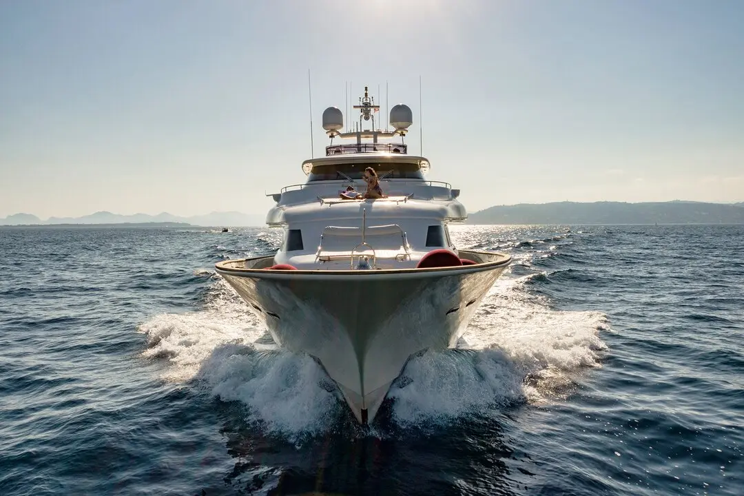 Navetta 33, master cabin — Mallorca Yachst Hire, Mallorca. Full-displacement calm for slow days along Tramuntana's coast