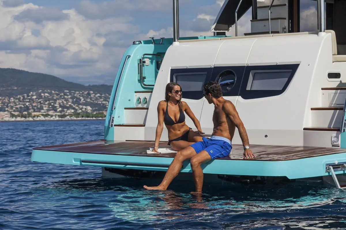 Navetta 58, salon — Mallorca Yachst Hire, Mallorca. Steady-hulled mornings along Mallorca's east coast calas