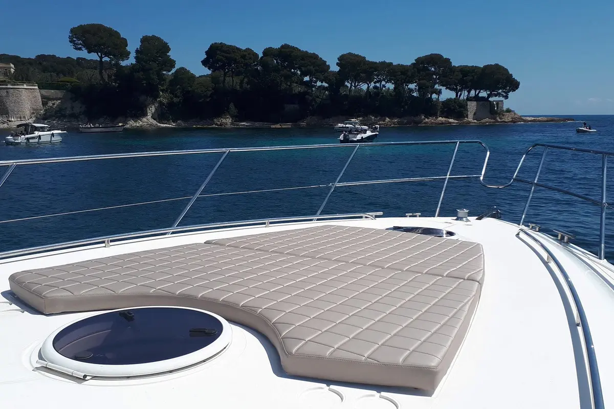 Princess 50, aft deck — Mallorca Yachst Hire, Mallorca. East Coast Cala Hopping From Porto Cristo To Cala Pi