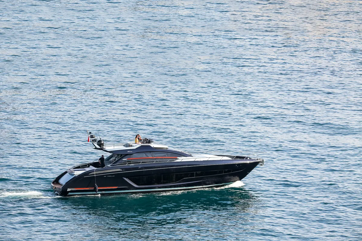 Ribelle 66, exterior — Mallorca Yachst Hire, Mallorca. Sleek sport hull for sunset runs to Illetes