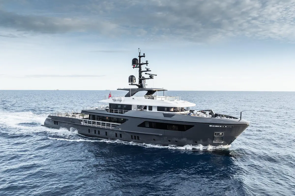 M, exterior — Mallorca Yachst Hire, Mallorca. Wide decks, slow mornings beneath Formentor's cliffs